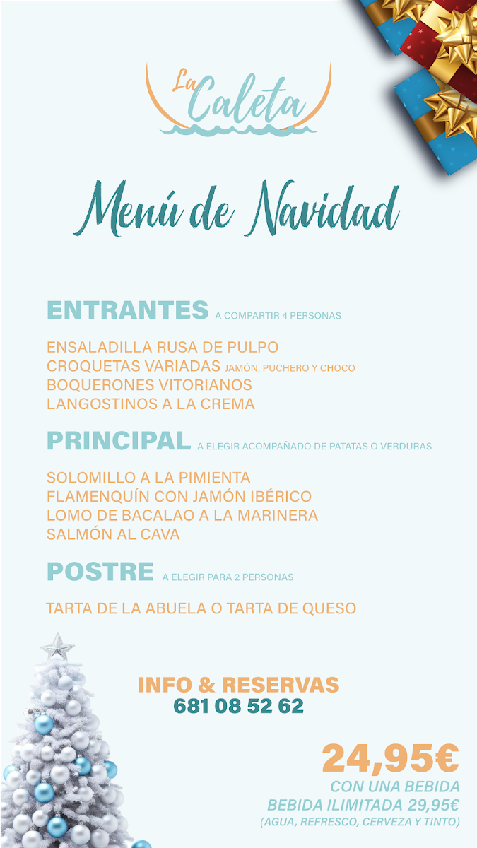 Marisquería La Caleta Menu - Image 1